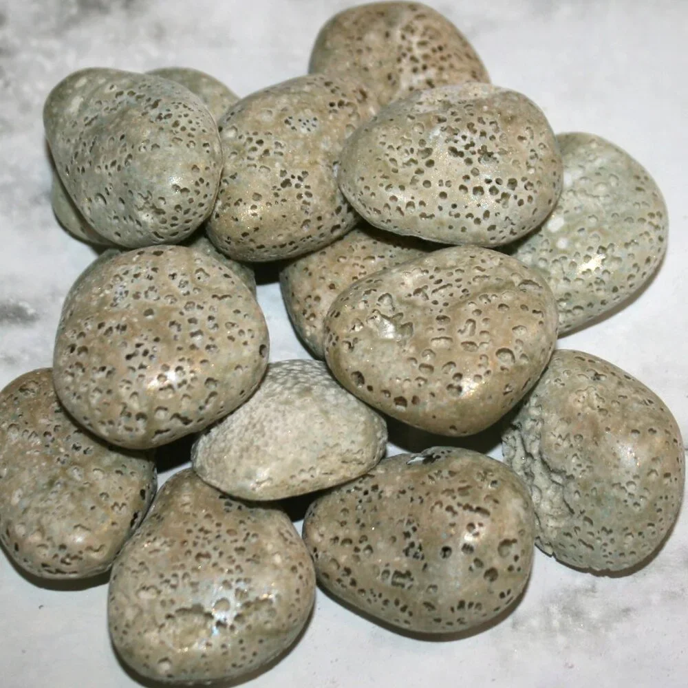 HAND CRAFTED 2 Vanilla Aroma Stones Aromatherapy Essential Oil Diffuser Pair
